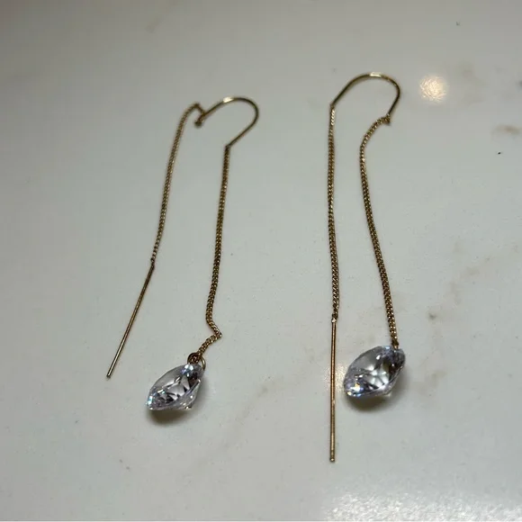 Thread through gem earrings 💎 - Picture 2 of 3